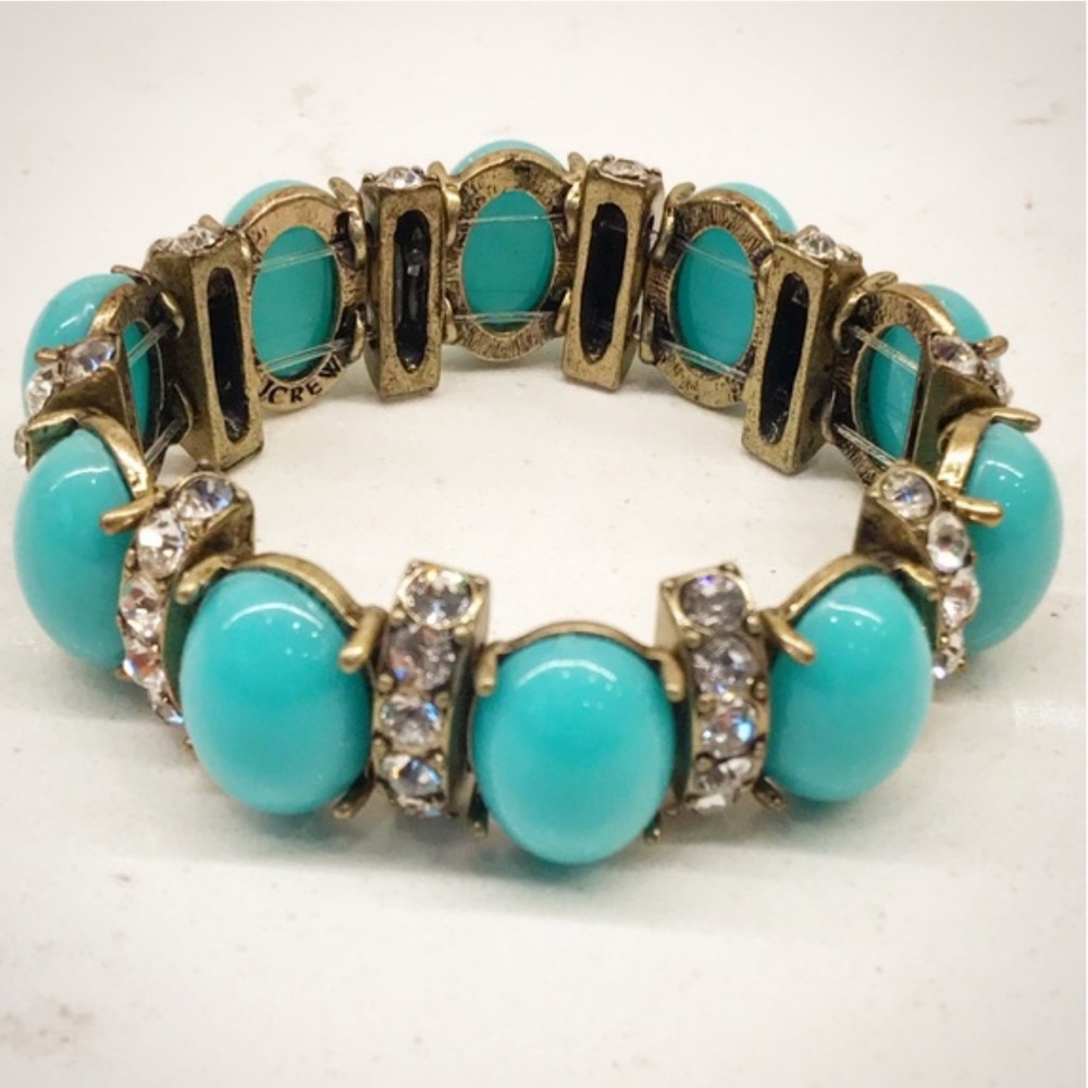 J. Crew Cabochon Crystal Stretch Bracelet - Picture 1 of 5